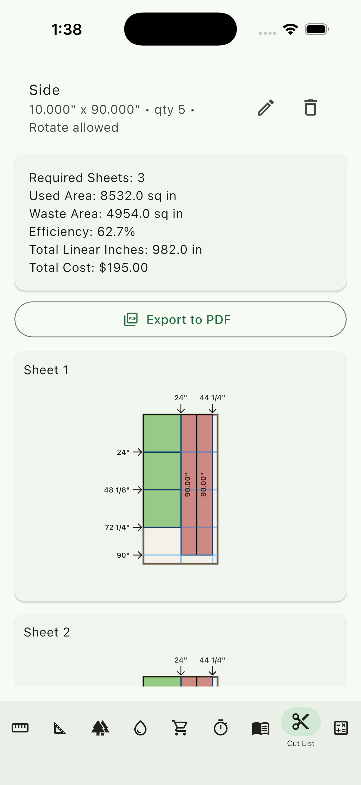 ShopHelper Cut List Optimizer